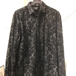 Amazing Zara jacquard velvet shirt Men in M